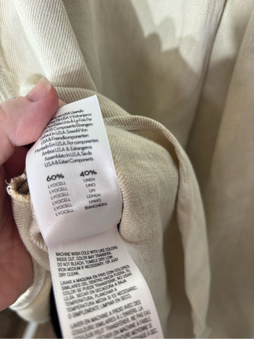 Mother the piece of work shirt women’s medium white smoke button down - Picture 9 of 10